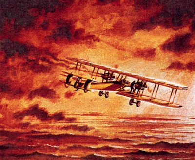 Alcock and Brown in their Vickers 